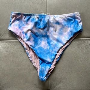 Lulus high waisted tie dye swim bottoms